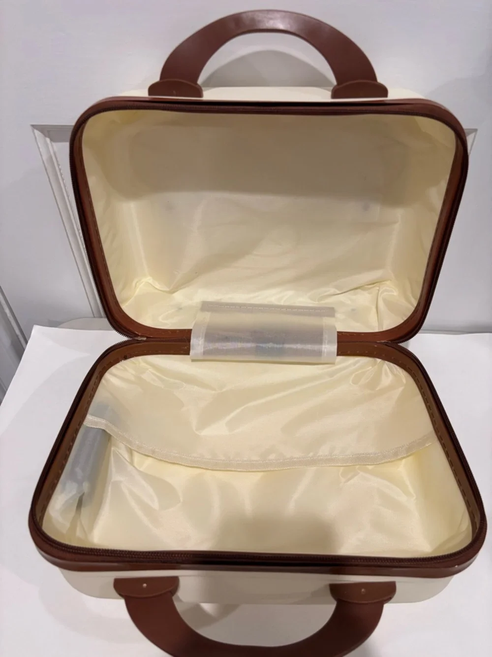 Rilakkuma Cream and Brown Hard Shell Lightweight Travel Case